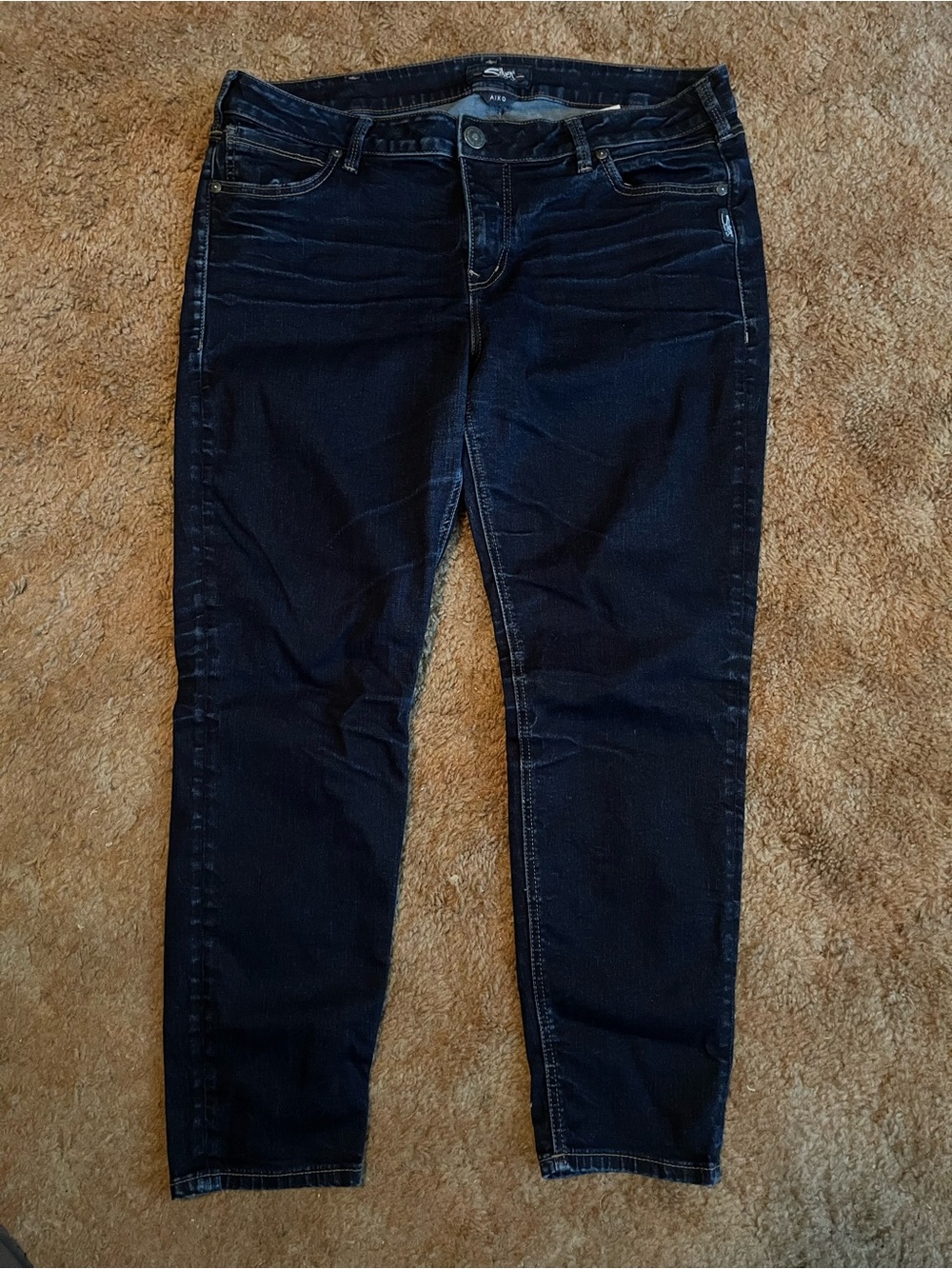 Women’s Silver Aiko Ankle Skinny Jeans Size 36/27